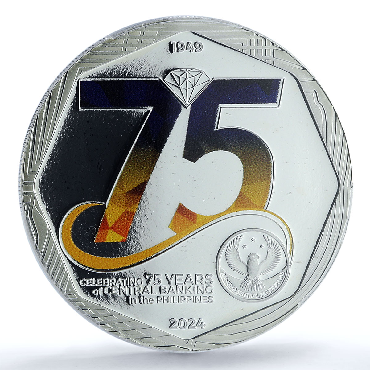 Philippines 750 piso Central Banking Anniversary PL 67 PCGS silver coin 2024