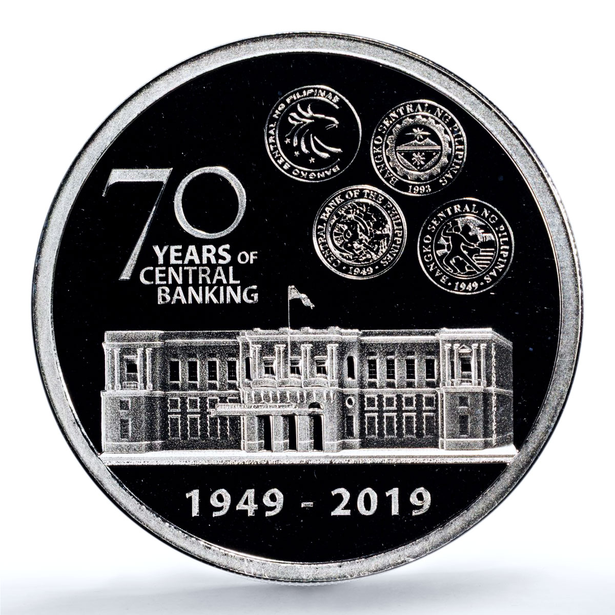 Philippines 500 piso Central Banking KM-311 Eagle Bird PL69 PCGS silv. coin 2019