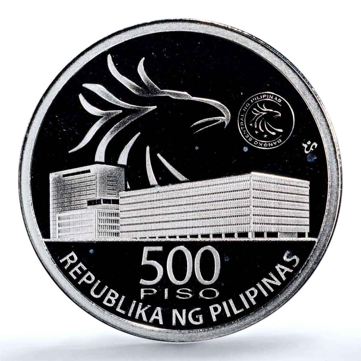 Philippines 500 piso Central Banking KM-311 Eagle Bird PL69 PCGS silv. coin 2019