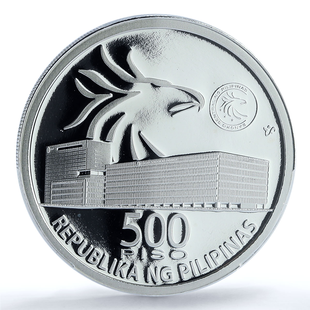 Philippines 500 piso Central Banking KM-311 Eagle Bird PL69 PCGS silv. coin 2019