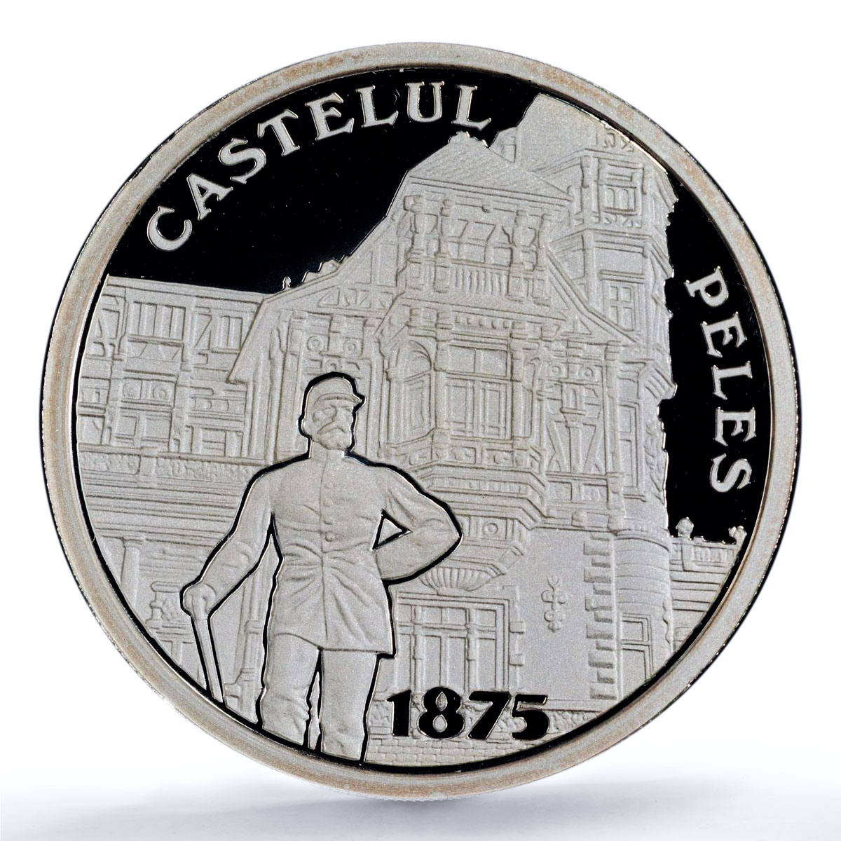 Romania 10 lei Peles Palace KM-399 Architecture PR 70 PCGS silver coin 2015