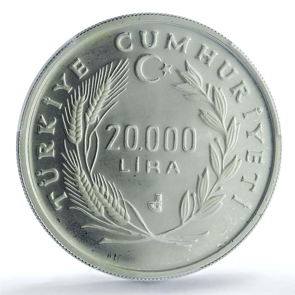 Turkiye 20000 lira Battle Gallipoli KM-993 Military PR 66 PCGS silver coin 1990