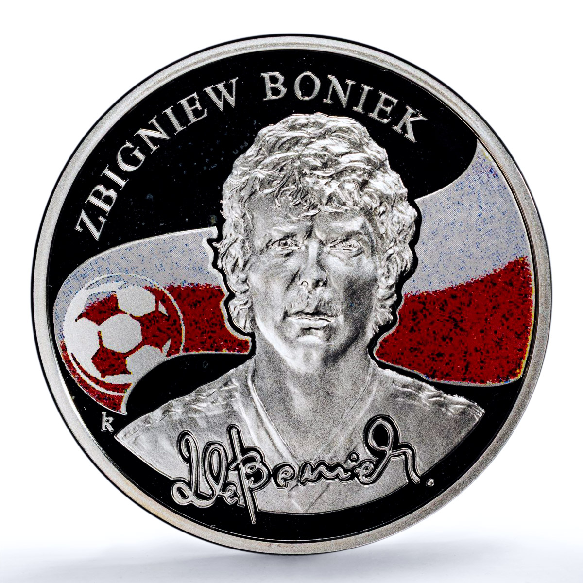 Armenia 100 dram Zbigniew Boniek Kings of Football PR 68 PCGS silver coin 2009