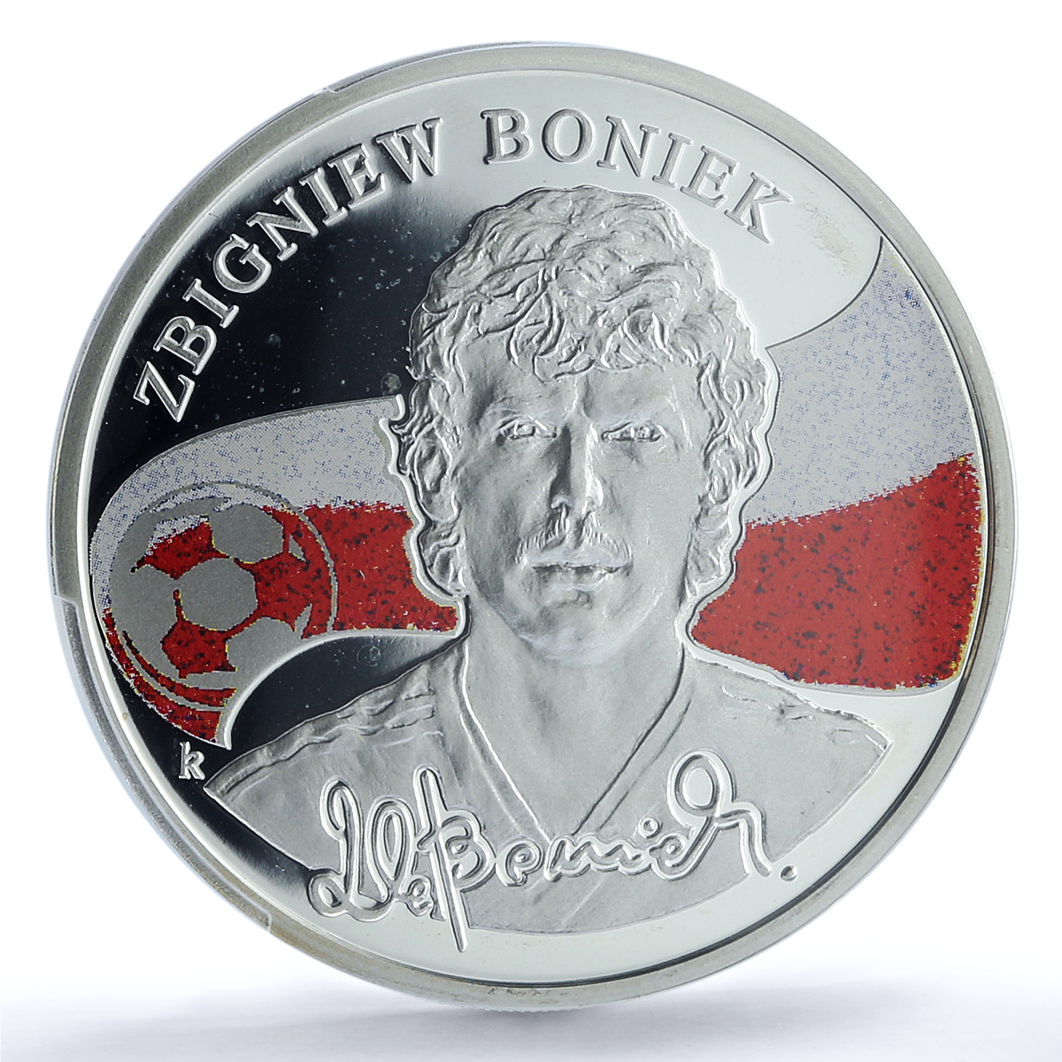 Armenia 100 dram Zbigniew Boniek Kings of Football PR 68 PCGS silver coin 2009