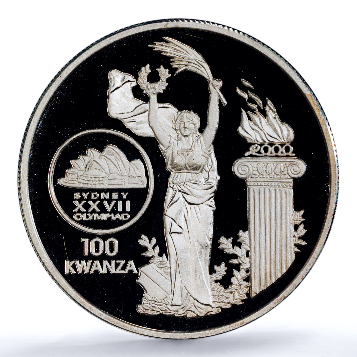 Angola 100 kwanzas Sydney Olympics KM-94 Sports PR 69 PCGS silver coin 1999