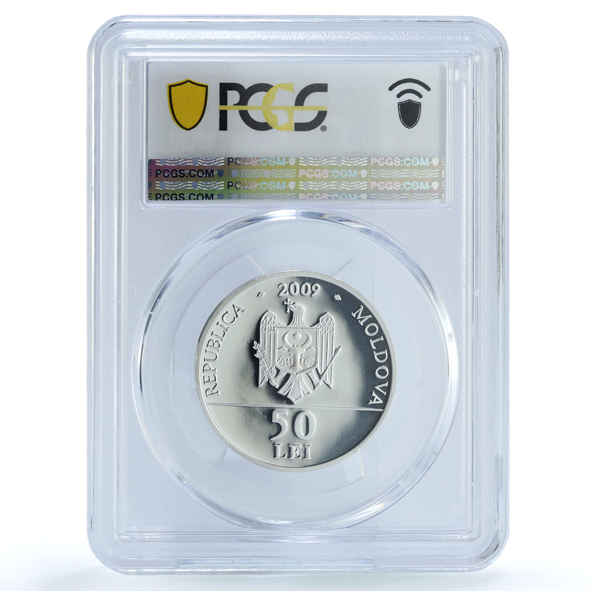 Moldova 50 lei Weaving KM-50 Traditions Crafts PR 69 PCGS silver coin 2009