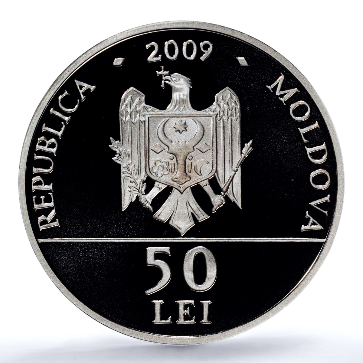 Moldova 50 lei Weaving KM-50 Traditions Crafts PR 69 PCGS silver coin 2009
