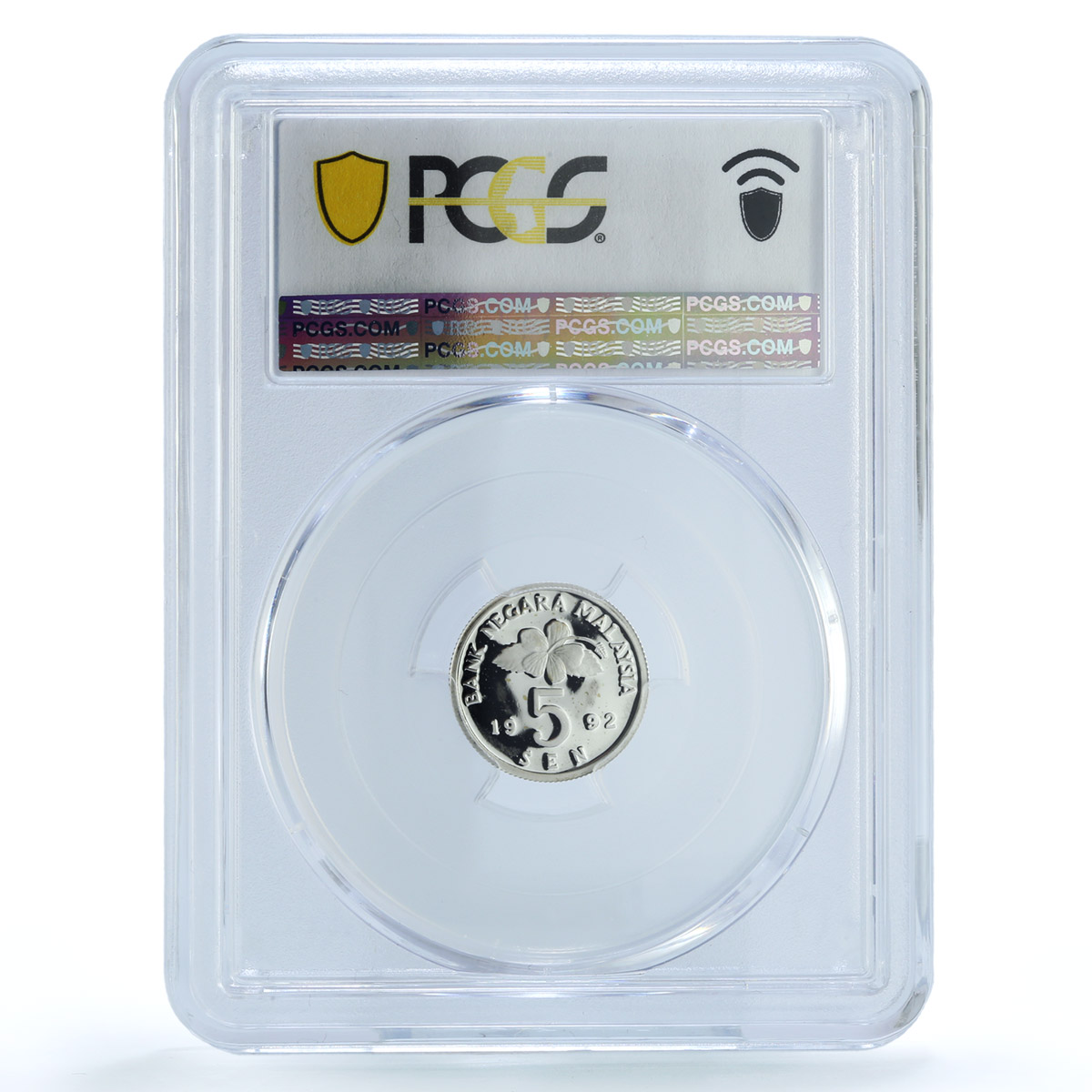 Malaysia 5 sen Republic KM-50a PR 67 PCGS silver coin 1992