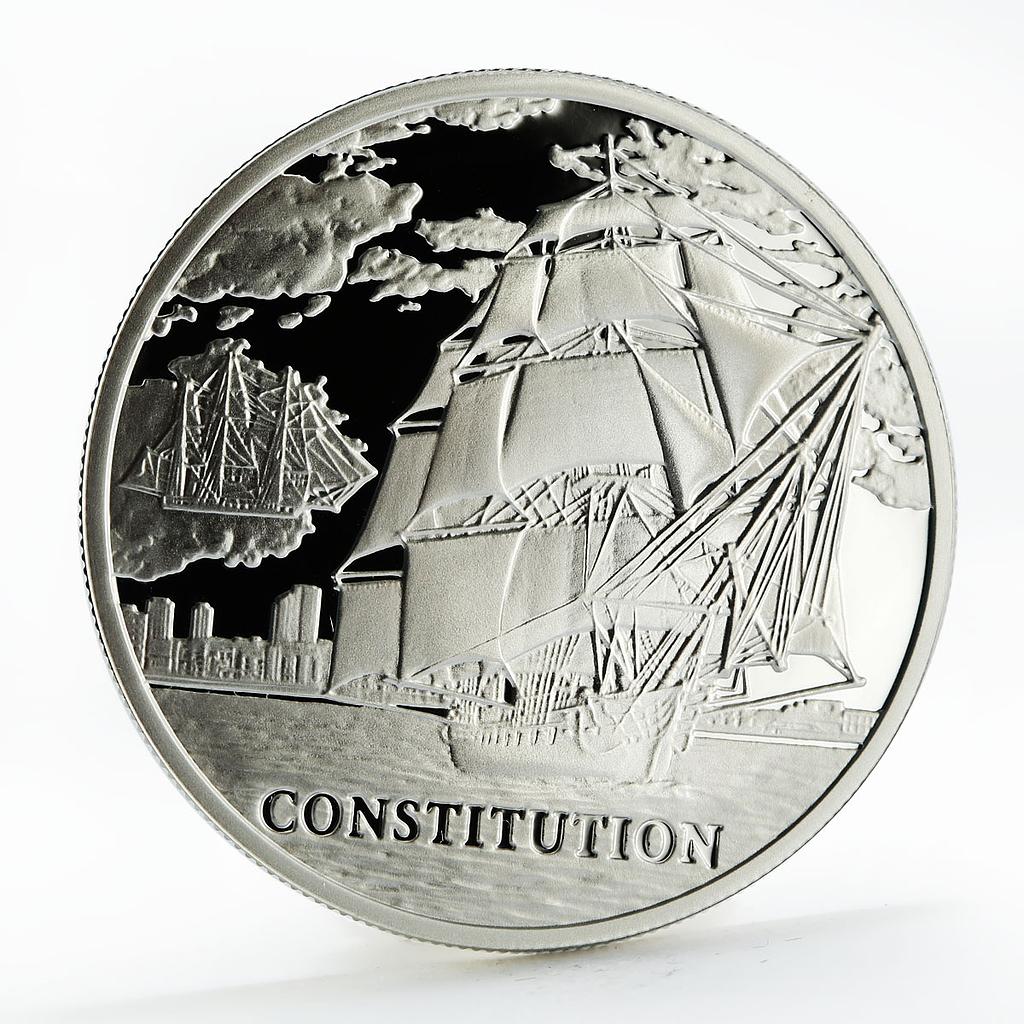 Belarus 20 rubles The Constitution ship proof silver coin 2010