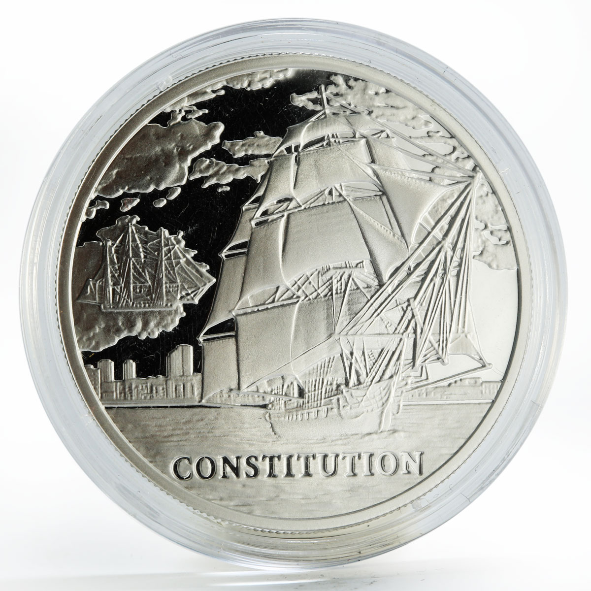 Belarus 20 rubles The Constitution ship proof silver coin 2010