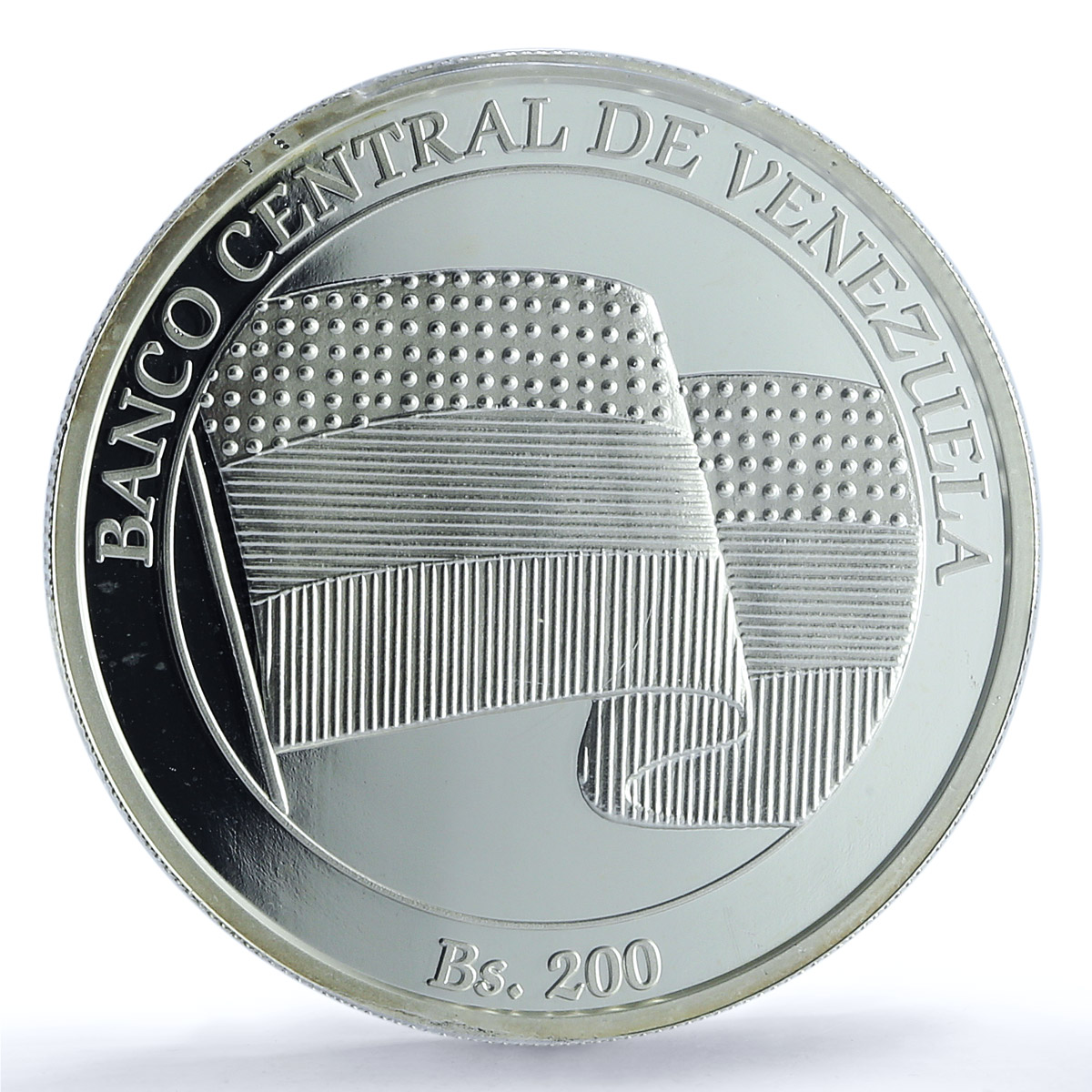 Venezuela 200 bolivares Miranda Vela De Coro Y#97 PR 67 PCGS silver coin 2010