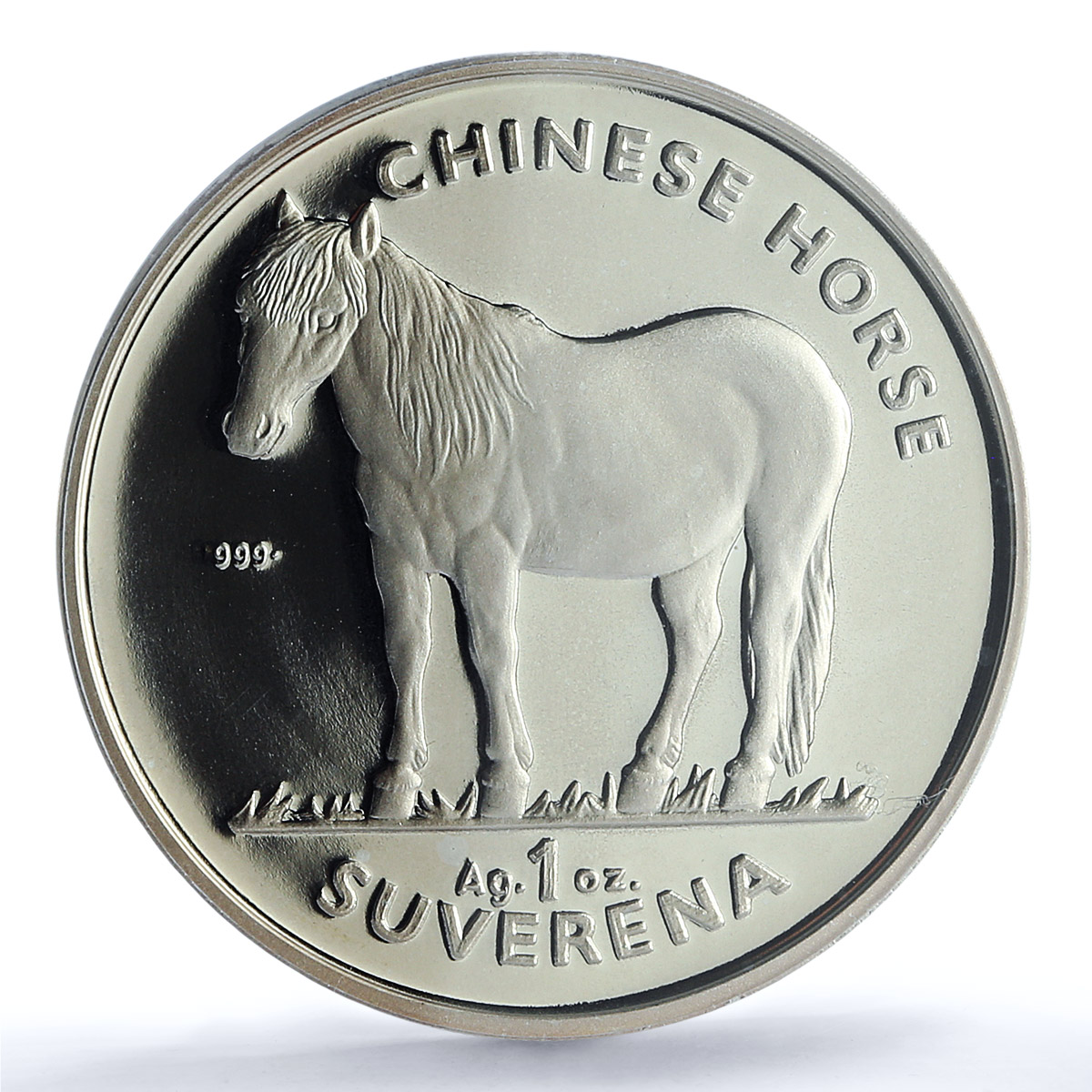 Bosnia Herzegovina 1 suverena Chinese Horse KM-108a PR 69 PCGS silver coin 1998