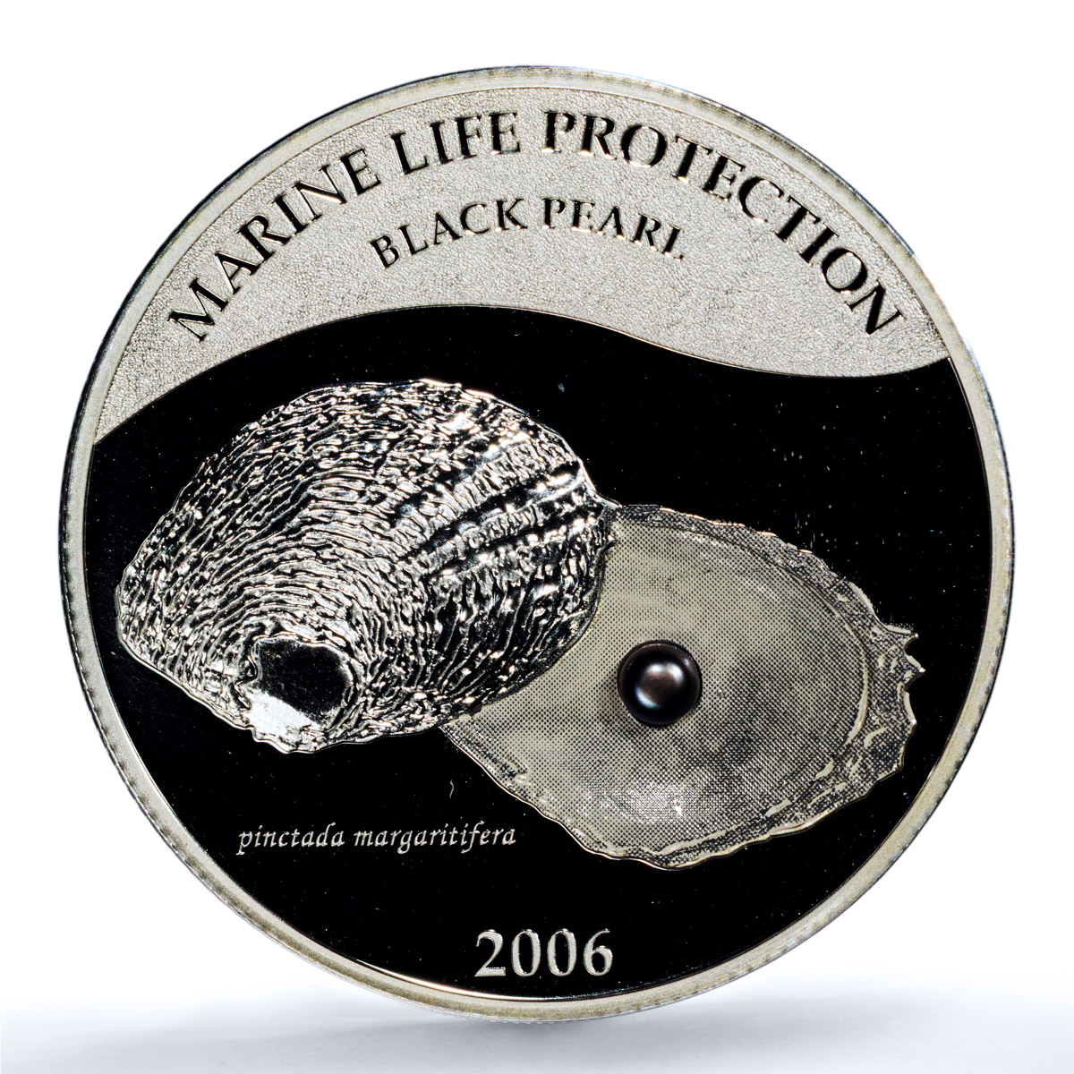 Palau 5 dollars Black Pearl KM-185 Marine Life Fauna PR 69 PCGS silver coin 2006