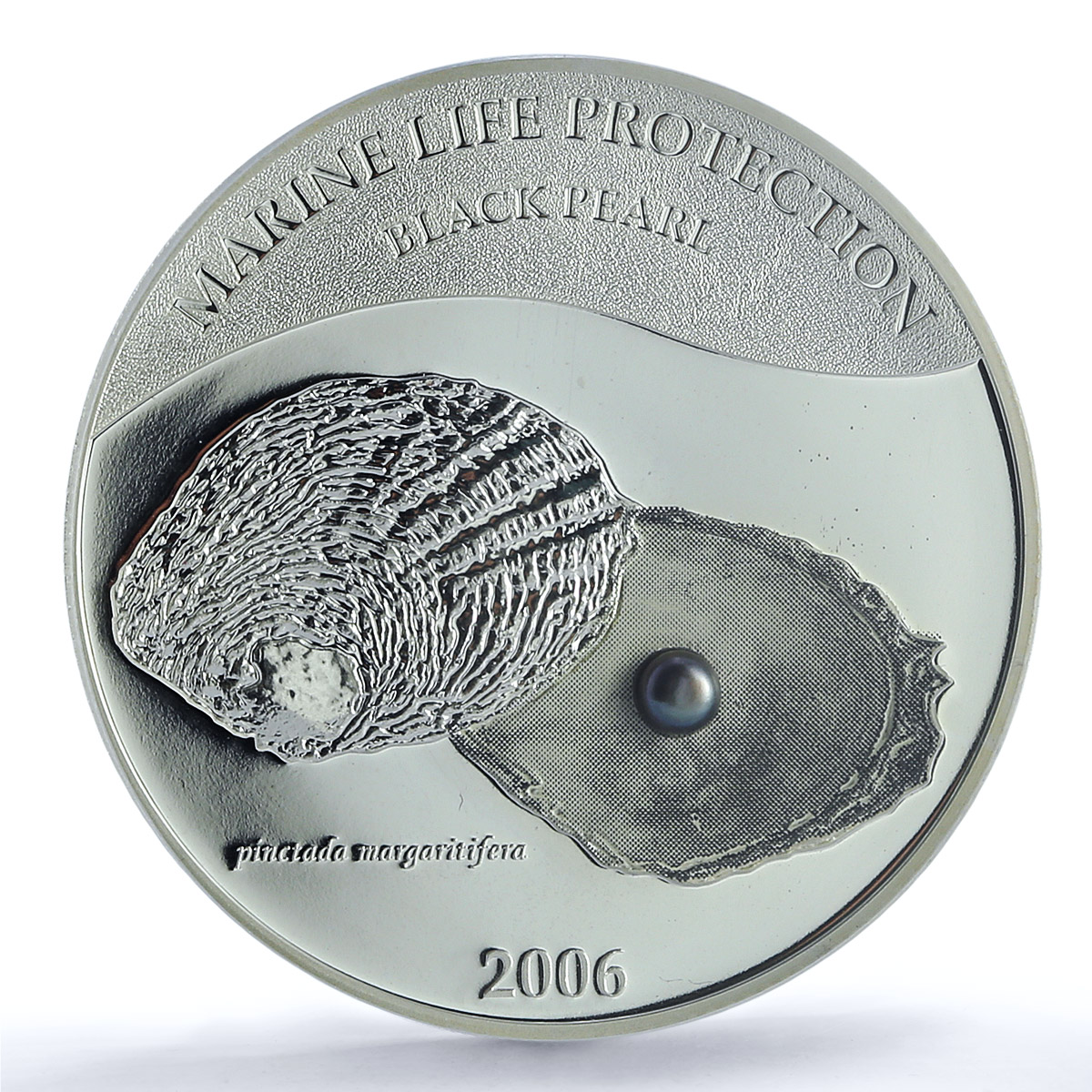 Palau 5 dollars Black Pearl KM-185 Marine Life Fauna PR 69 PCGS silver coin 2006