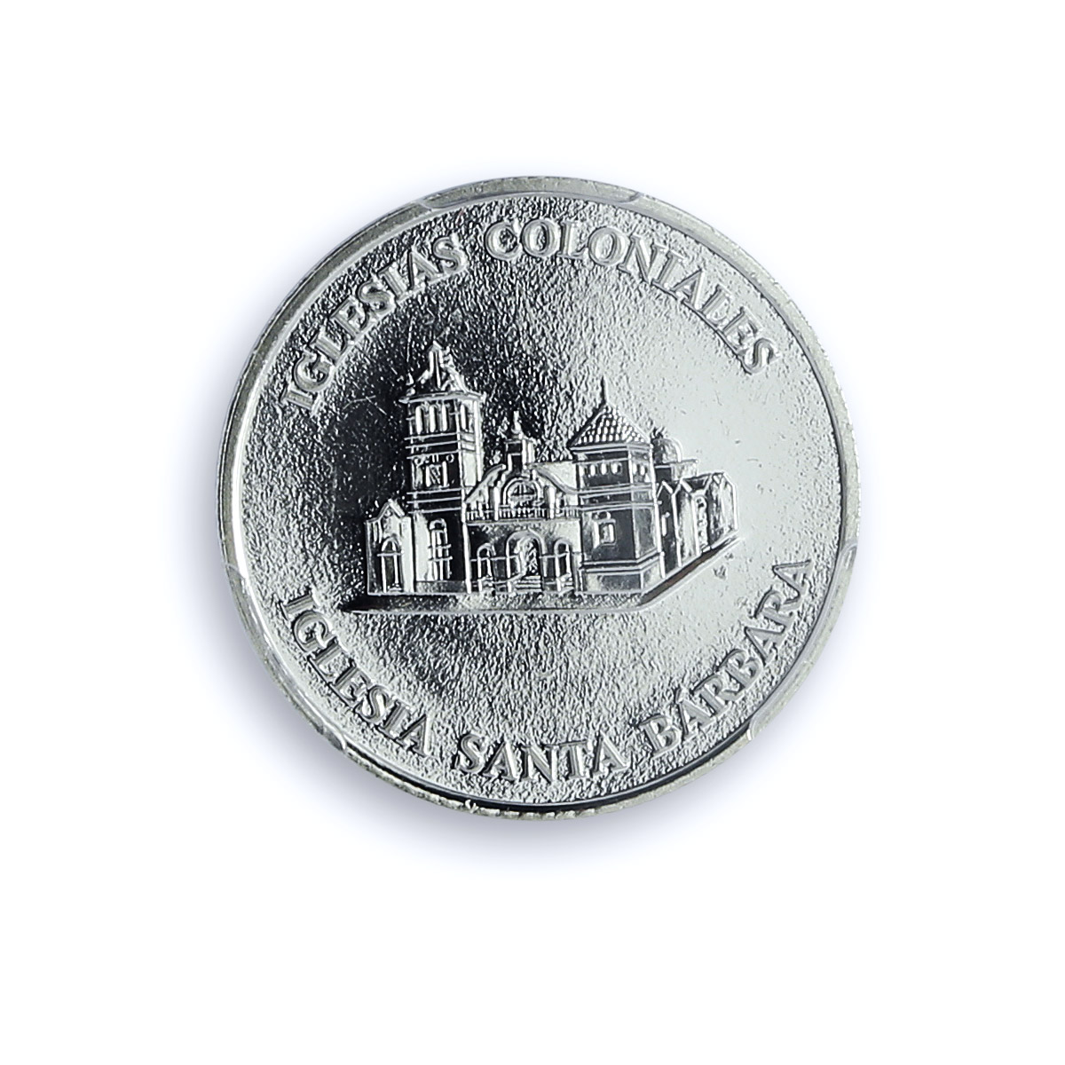 Dominican Rep. 10 pesos Iglesia Barbara KM-97 Church MS 63 PCGS silver coin 2000