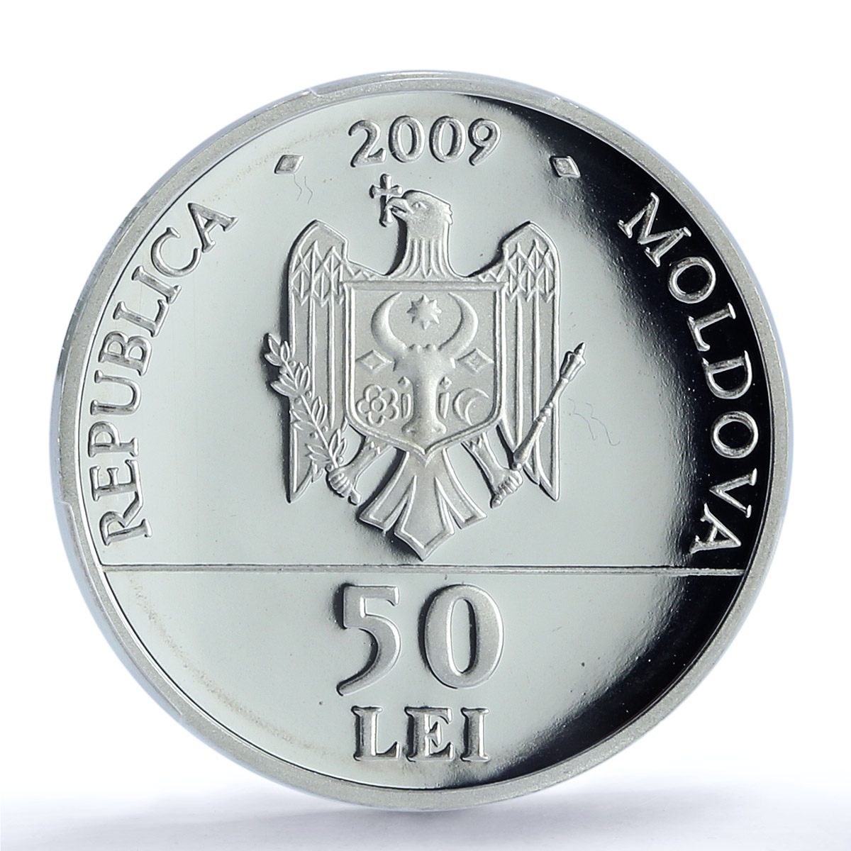 Moldova 50 lei Geodesic Arc Struve KM-48 Industry PR 69 PCGS silver coin 2009 Moldova 50 lei Geodesic Arc Struve KM-48 Industry PR 69 PCGS silver coin 2009