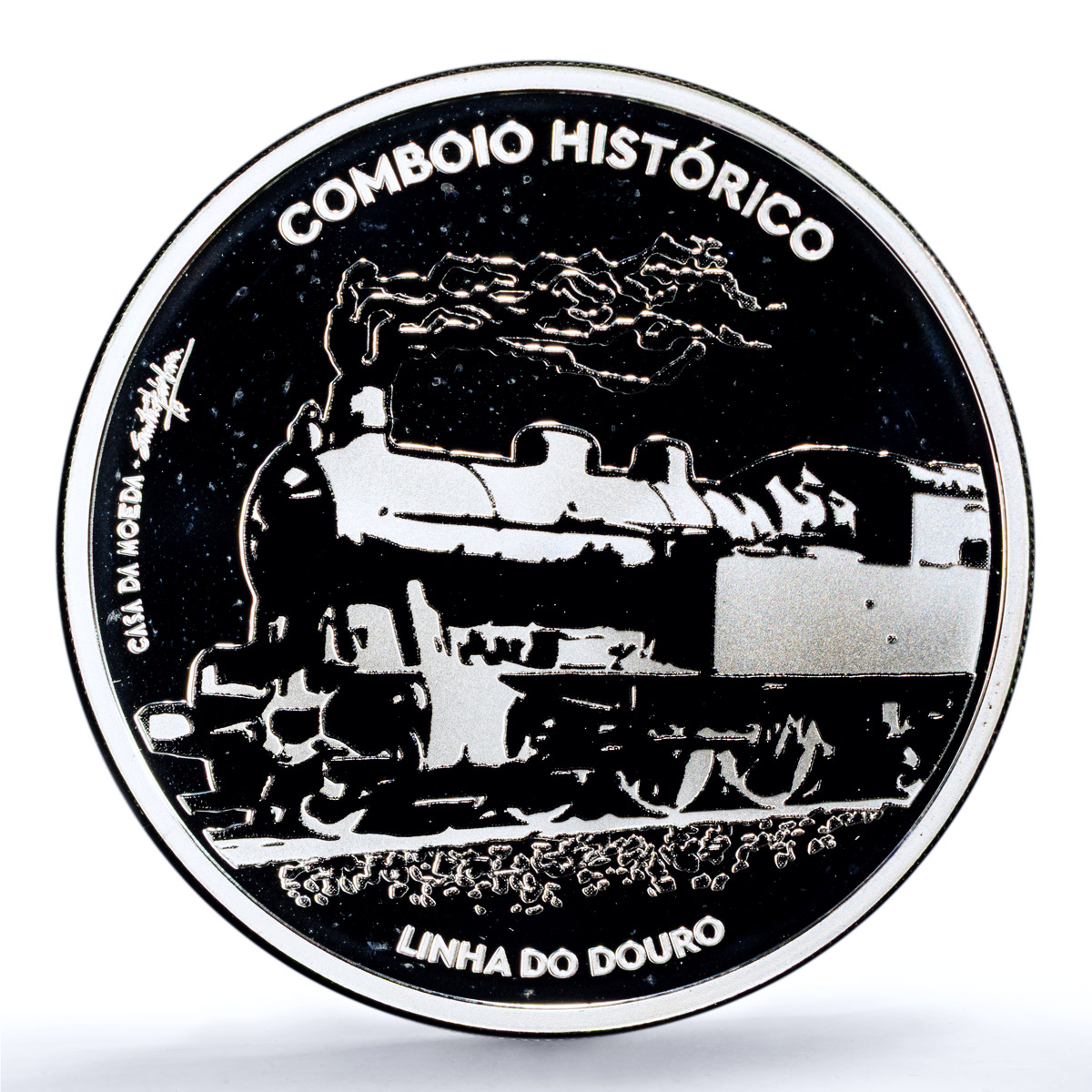 Portugal 7,5 euros Ibero-American Railways KM-917a Trains PR68 PCGS Ag coin 2020
