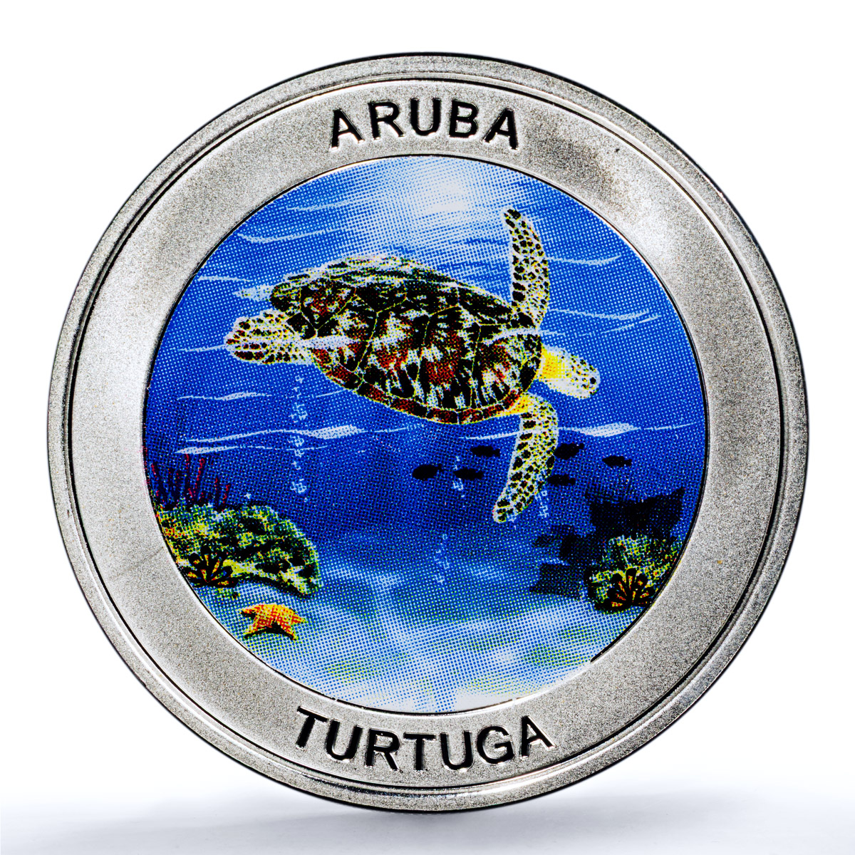 Aruba 5 florins Turtuga KM-66 Wildlife Fauna Turtle PR 68 PCGS silver coin 2019