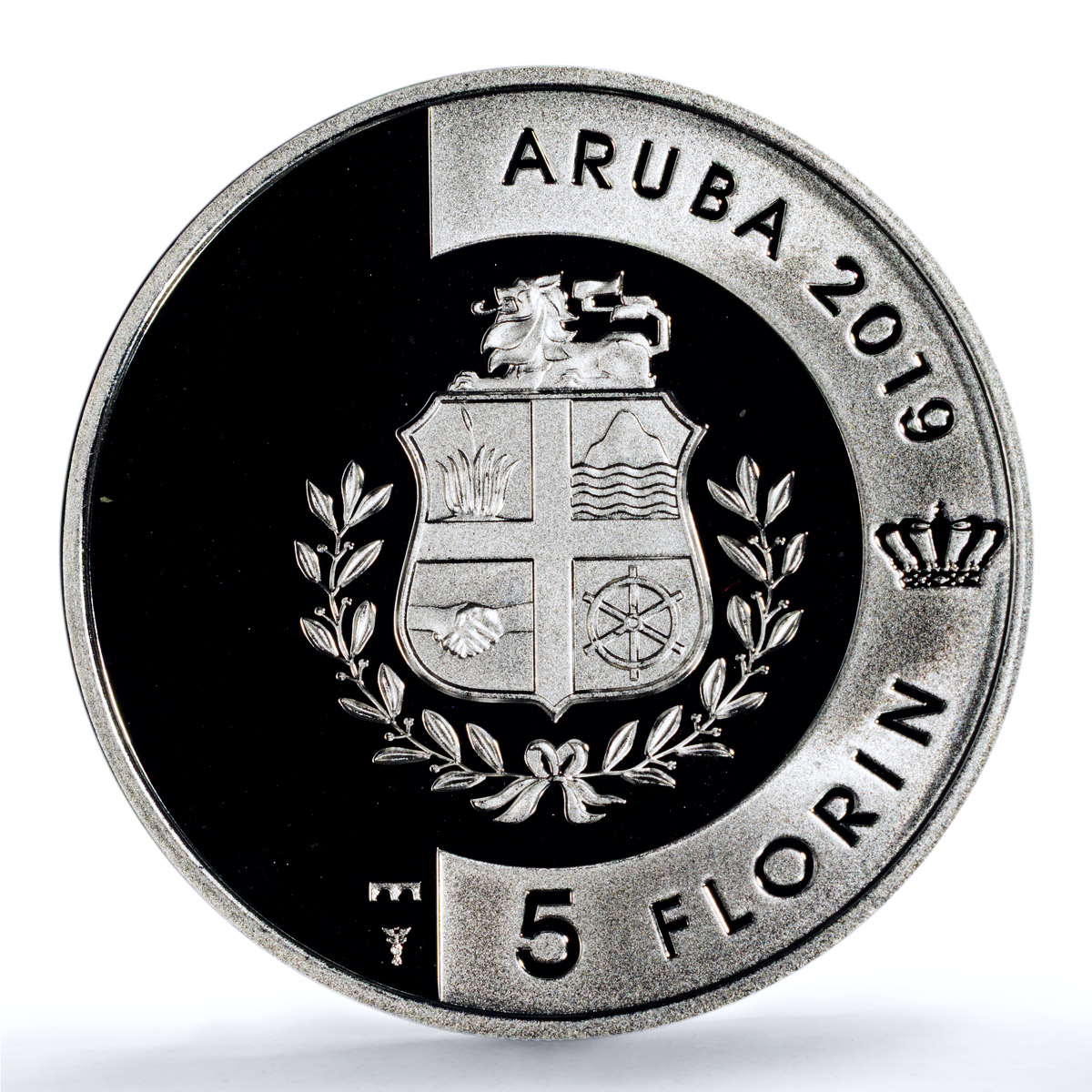 Aruba 5 florins Turtuga KM-66 Wildlife Fauna Turtle PR 68 PCGS silver coin 2019