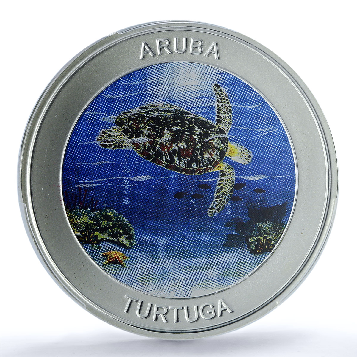 Aruba 5 florins Turtuga KM-66 Wildlife Fauna Turtle PR 68 PCGS silver coin 2019