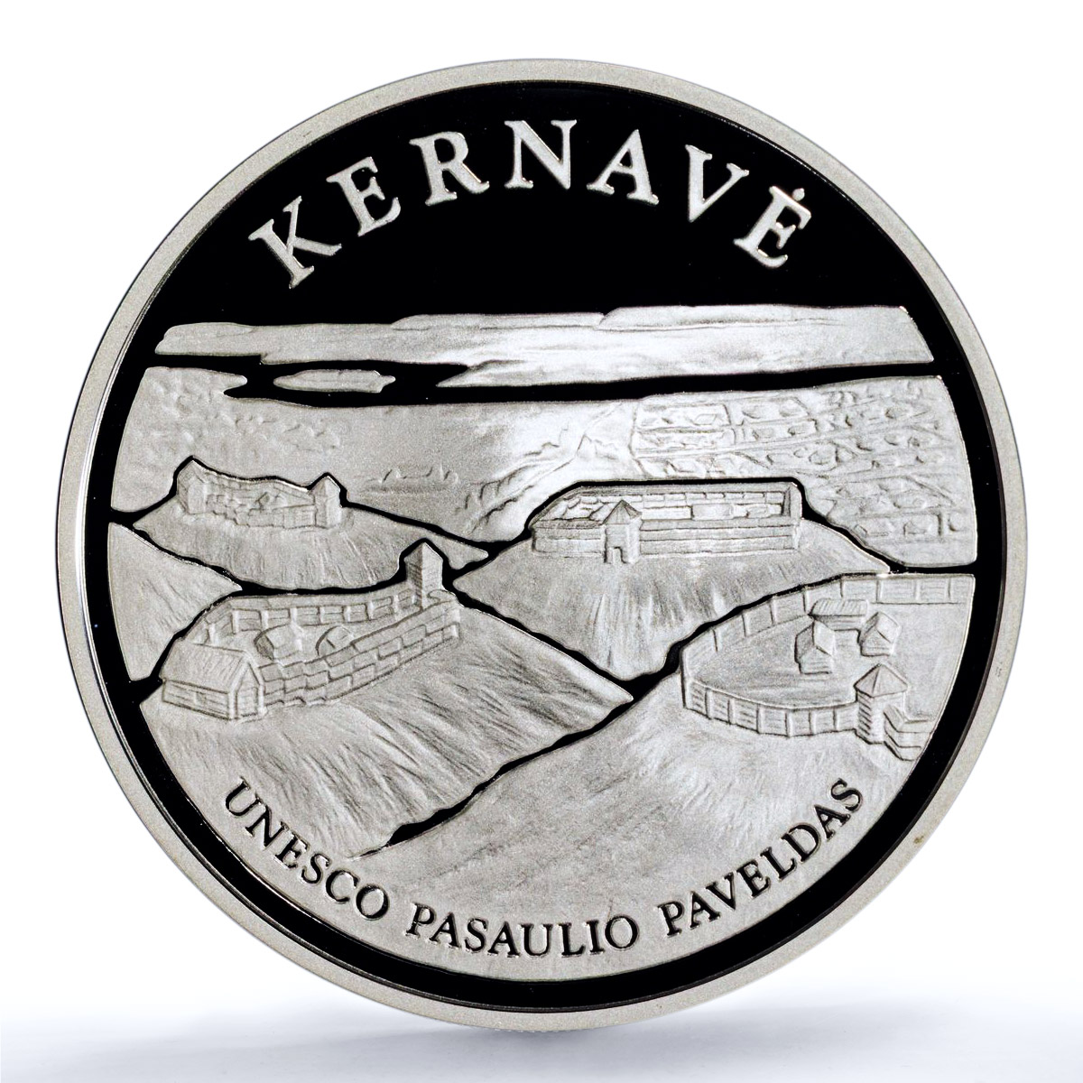Lithuania 50 litu Kernave KM-143 UNESCO City Fortress PR70 PCGS silver coin 2005