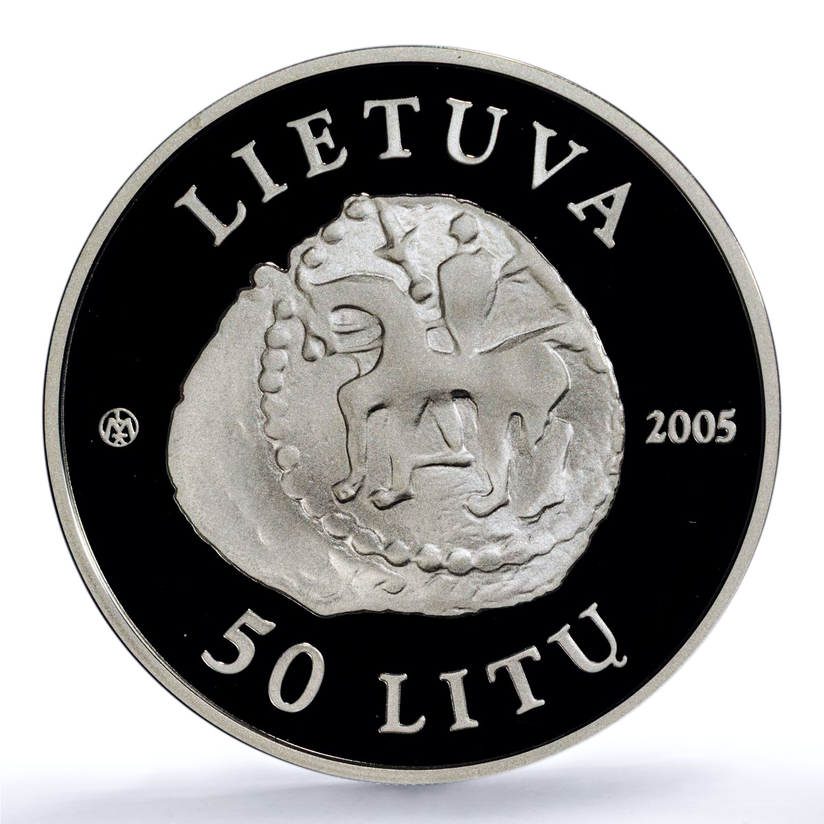Lithuania 50 litu Kernave KM-143 UNESCO City Fortress PR70 PCGS silver coin 2005
