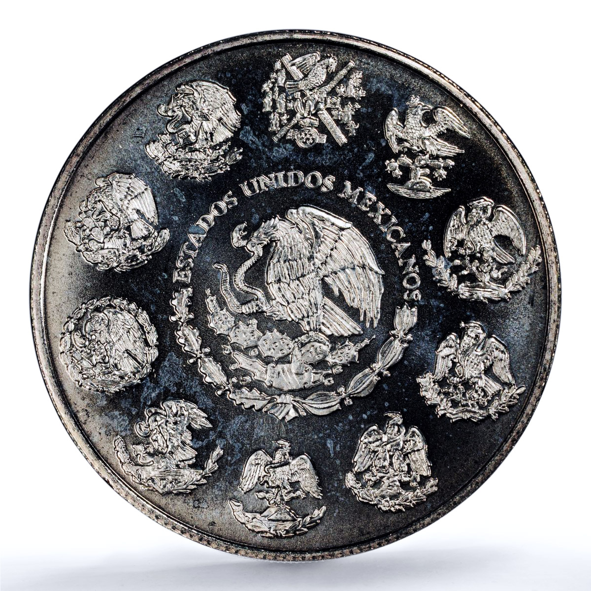 Mexico 1 onza Libertad Angel of Independence KM-639 MS 67 PCGS silver coin 2002