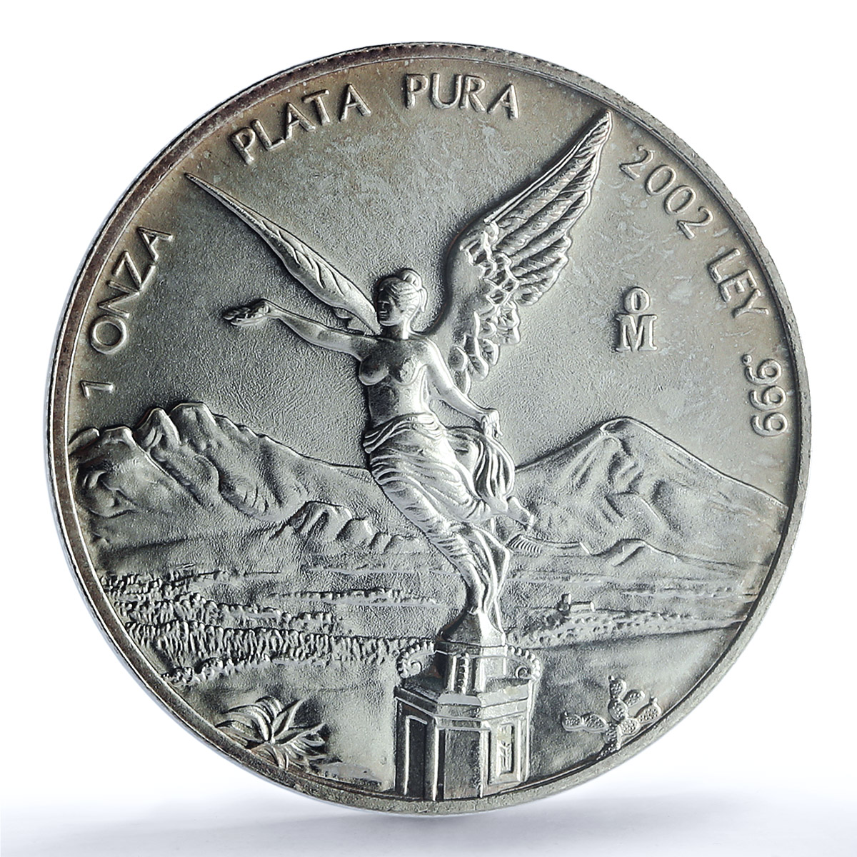 Mexico 1 onza Libertad Angel of Independence KM-639 MS 67 PCGS silver coin 2002