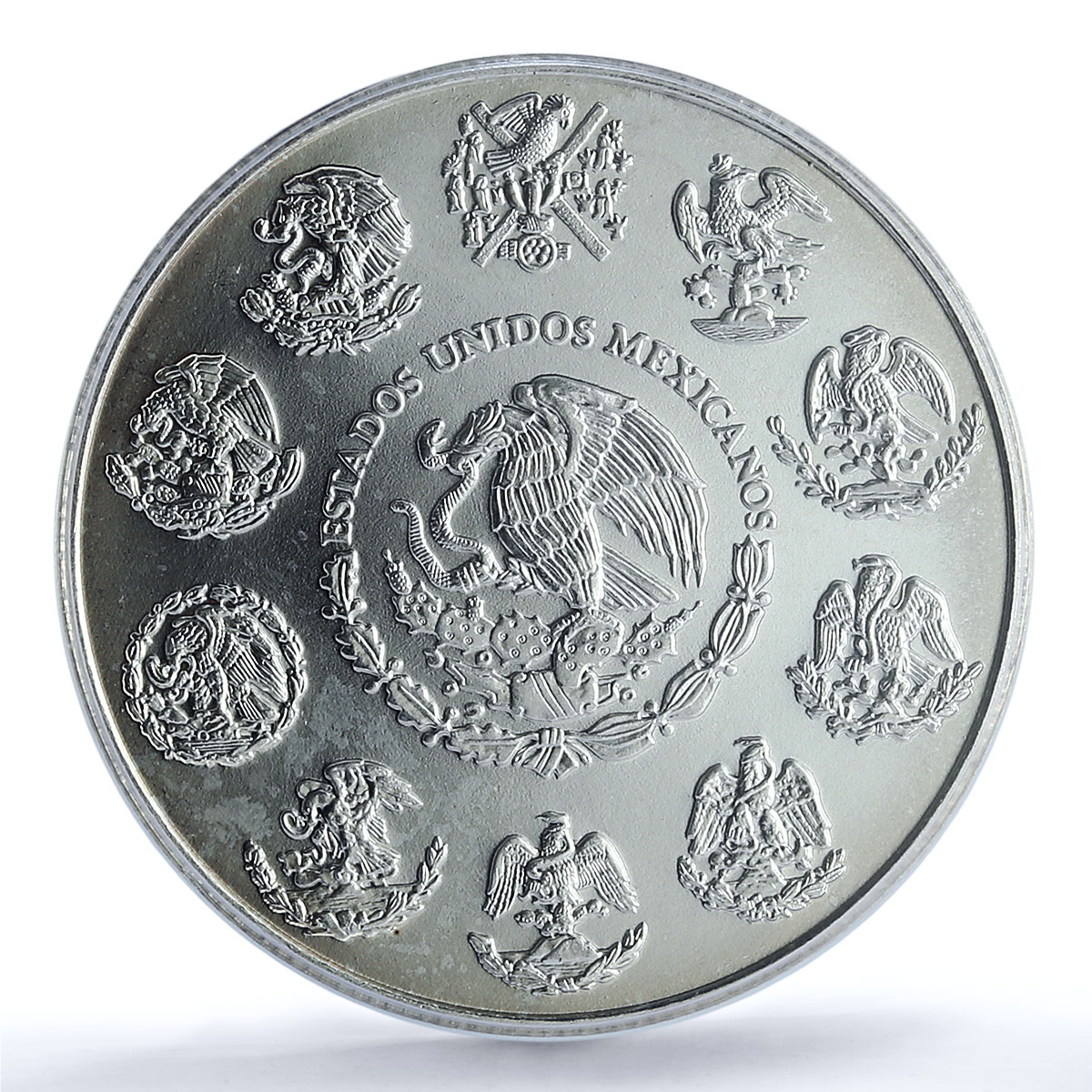 Mexico 1 onza Libertad Angel of Independence KM-639 MS 67 PCGS silver coin 2002