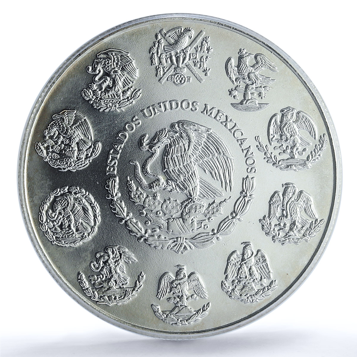 Mexico 1 onza Libertad Angel of Independence KM-639 MS 66 PCGS silver coin 2002