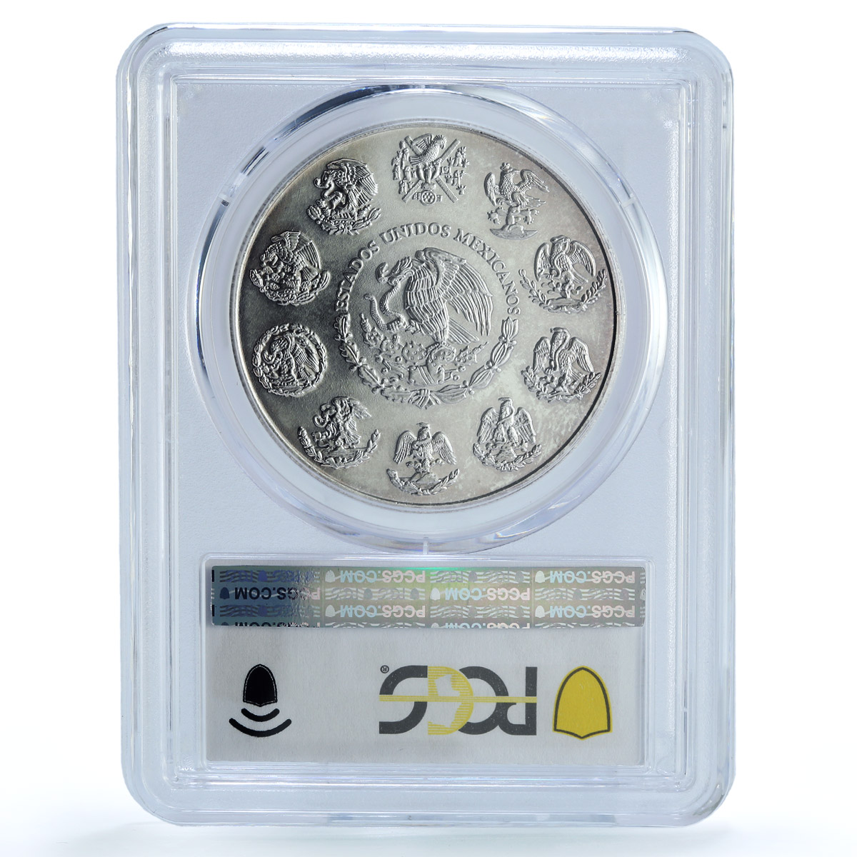Mexico 1 onza Libertad Angel of Independence KM-639 MS 67 PCGS silver coin 2002