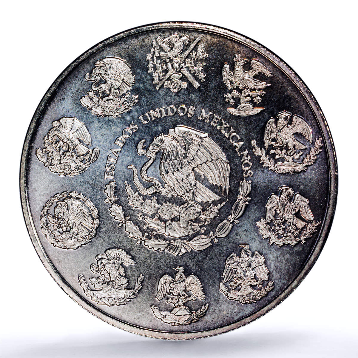 Mexico 1 onza Libertad Angel of Independence KM-639 MS 67 PCGS silver coin 2002