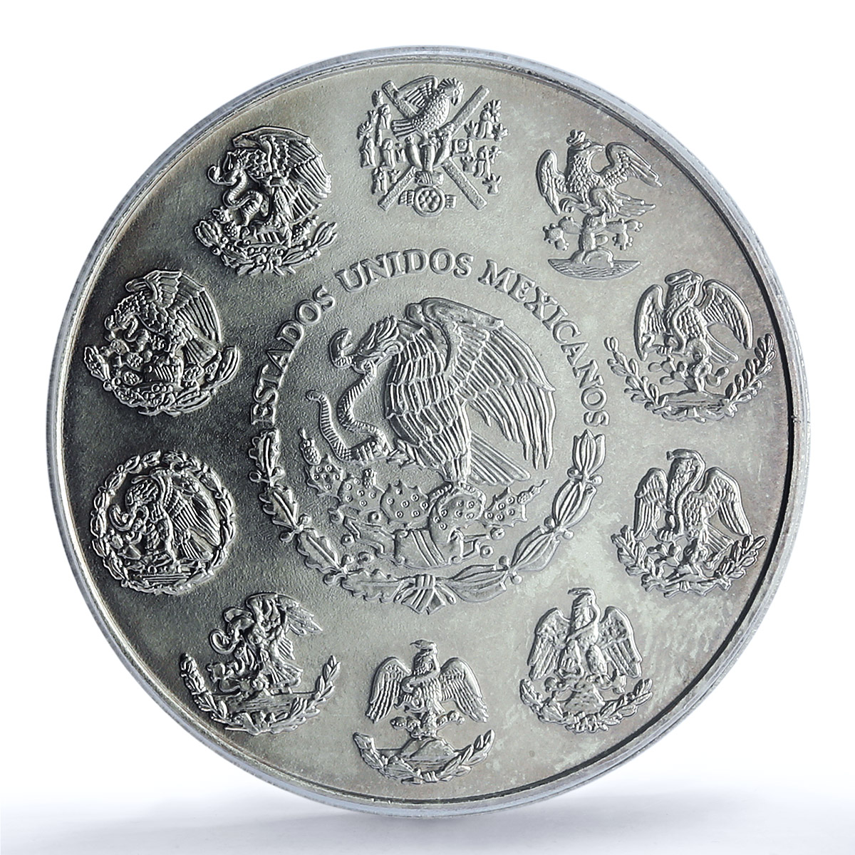 Mexico 1 onza Libertad Angel of Independence KM-639 MS 67 PCGS silver coin 2002