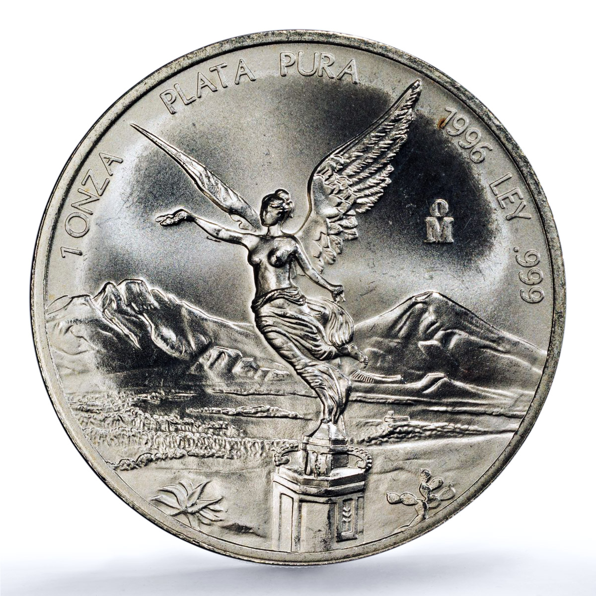 Mexico 1 onza Libertad Angel of Independence KM-613 MS 67 PCGS silver coin 1996