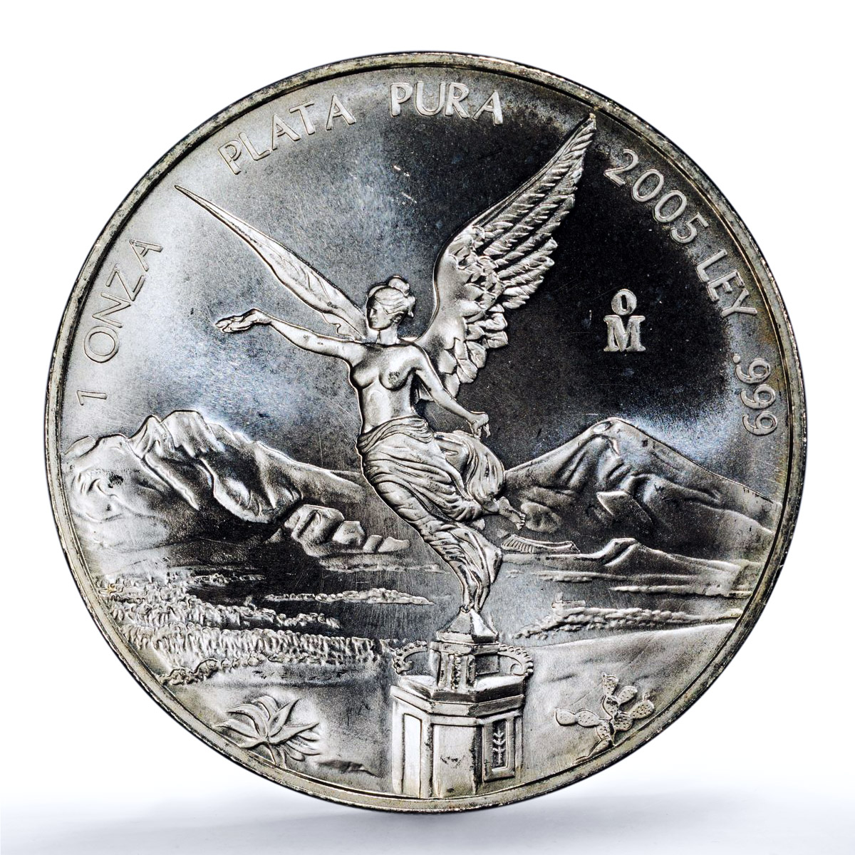 Mexico 1 onza Libertad Angel of Independence KM-639 MS 67 PCGS silver coin 2005