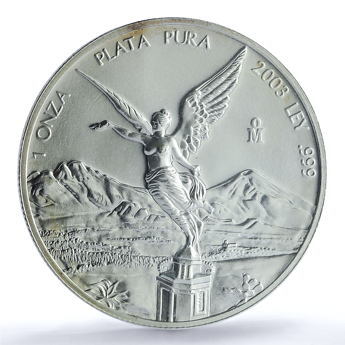 Mexico 1 onza Libertad Angel of Independence KM-639 MS 67 PCGS silver coin 2003