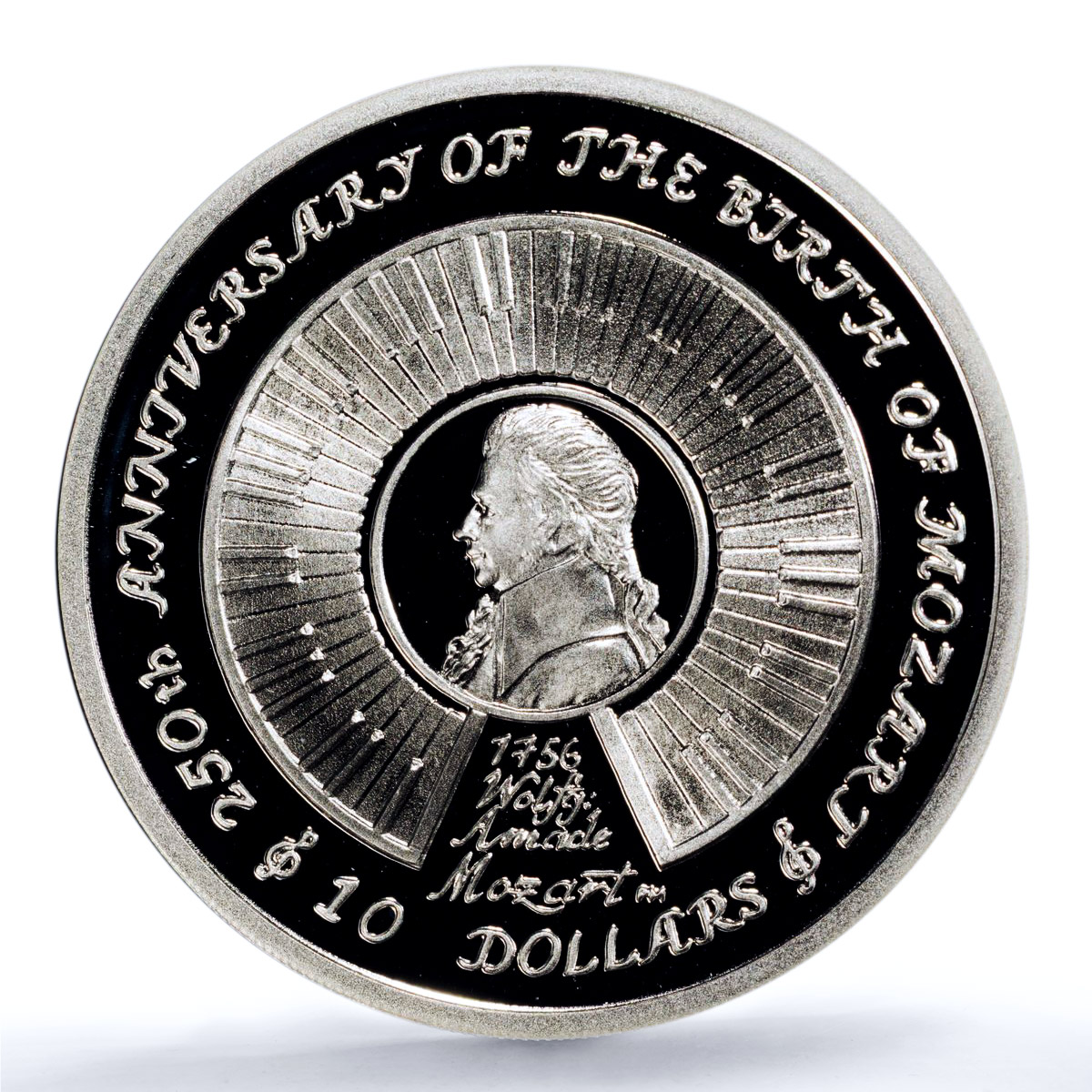 Br. Virgin Islands 10 dollars Mozart Music Composer PR 69 PCGS silver coin 2006