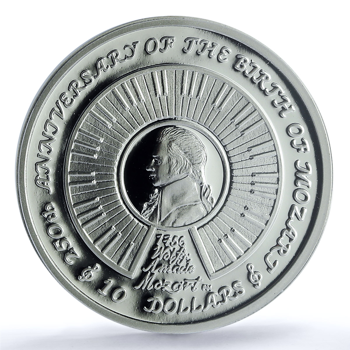 Br. Virgin Islands 10 dollars Mozart Music Composer PR 69 PCGS silver coin 2006