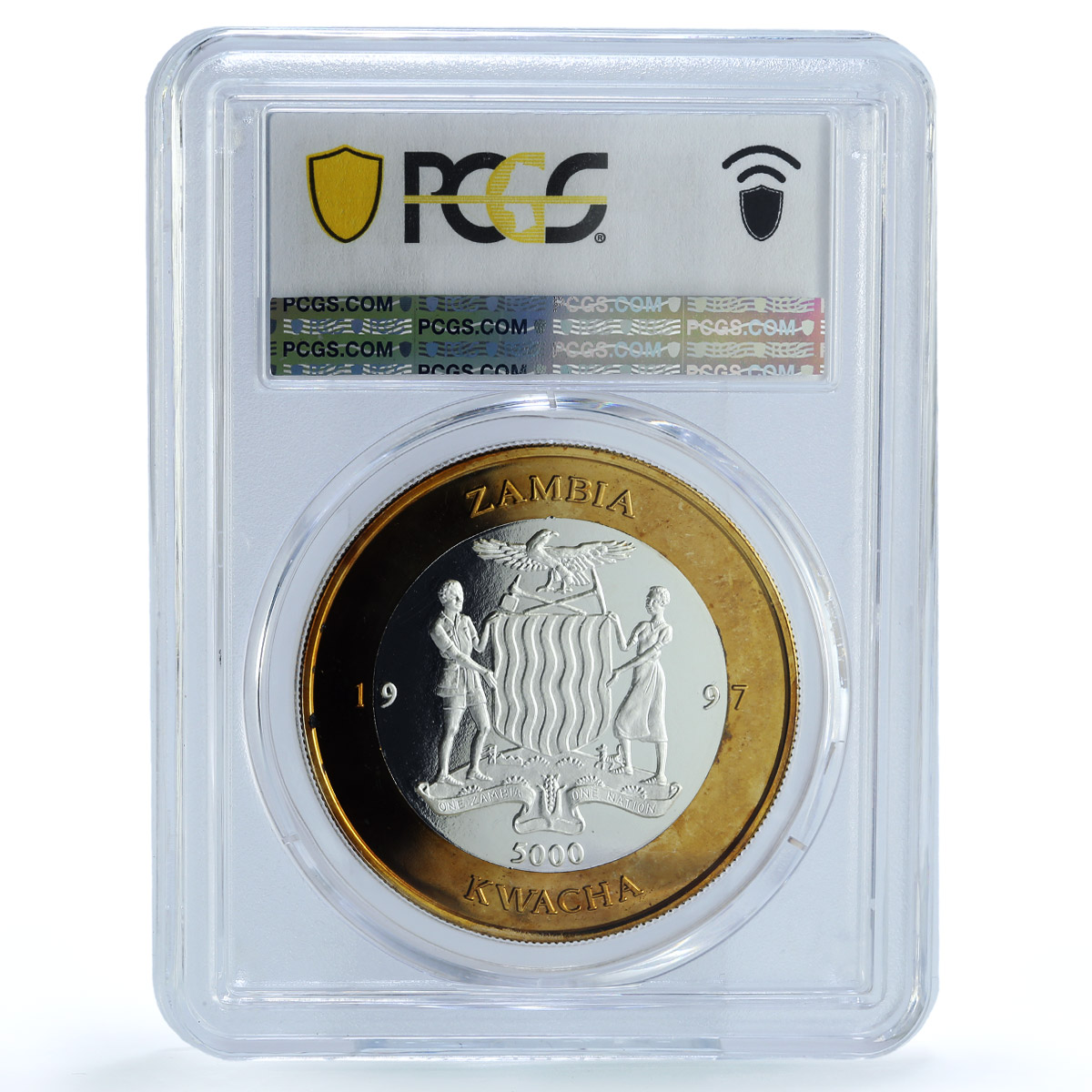 Zambia 5000 kwacha General Su Yu KM-265 China CCP Military PR 67 PCGS coin 1997