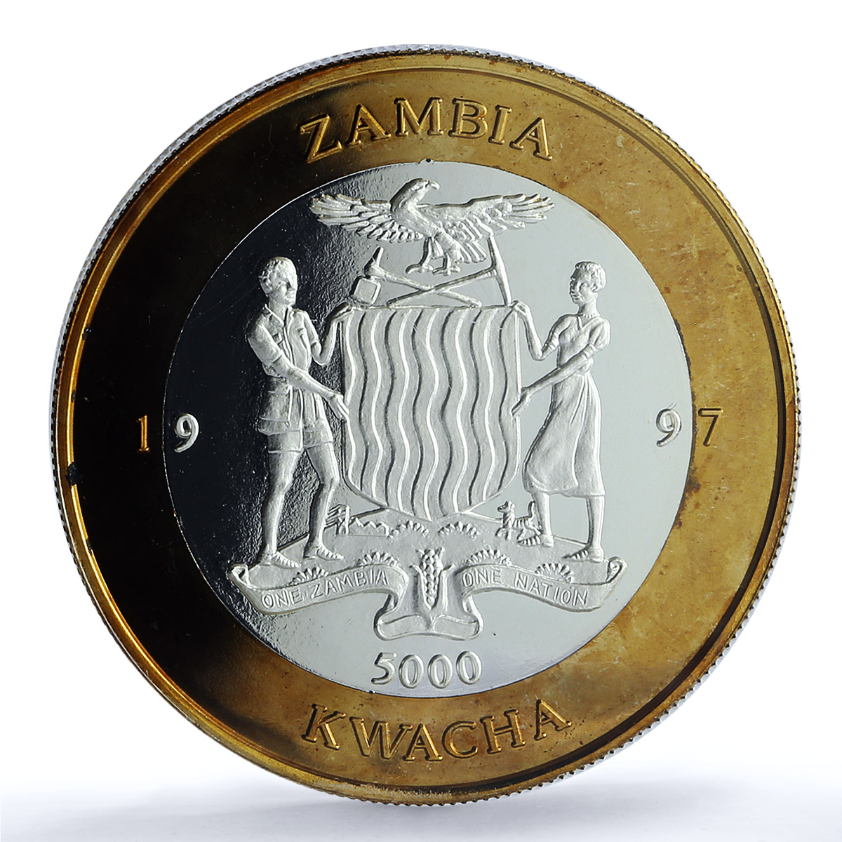 Zambia 5000 kwacha General Su Yu KM-265 China CCP Military PR 67 PCGS coin 1997