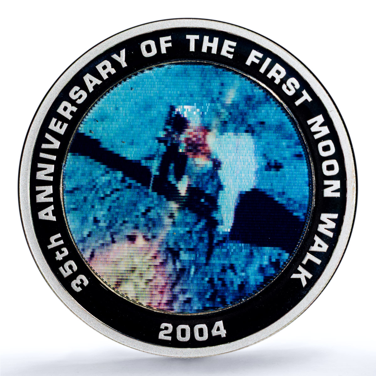 Australia 1 dollar First Moon Walk KM-734 Space PR 70 PCGS silver coin 2004