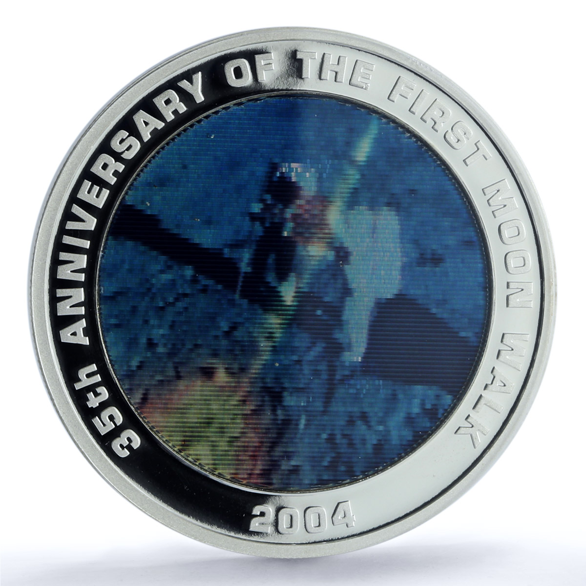Australia 1 dollar First Moon Walk KM-734 Space PR 70 PCGS silver coin 2004
