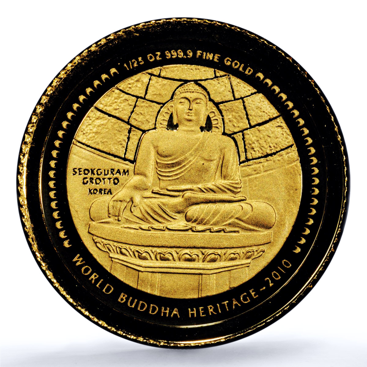 Bhutan 200 ngultrum Buddha Cambodia Angkor Wat KM-208 PR 70 PCGS gold coin 2010