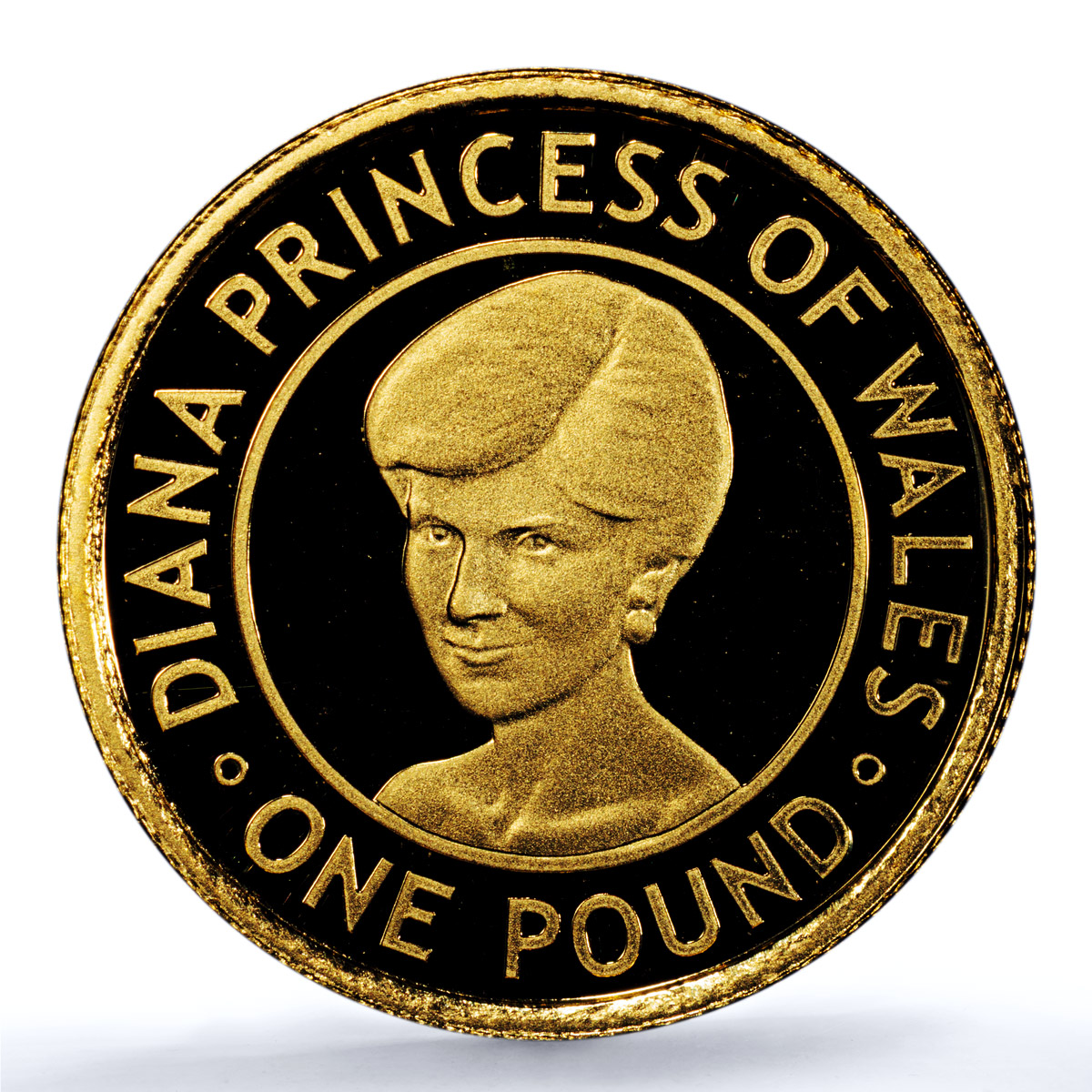 Jersey 1 pound Princess Diana Wales KM-173 Politics PR 69 PCGS gold coin 2007