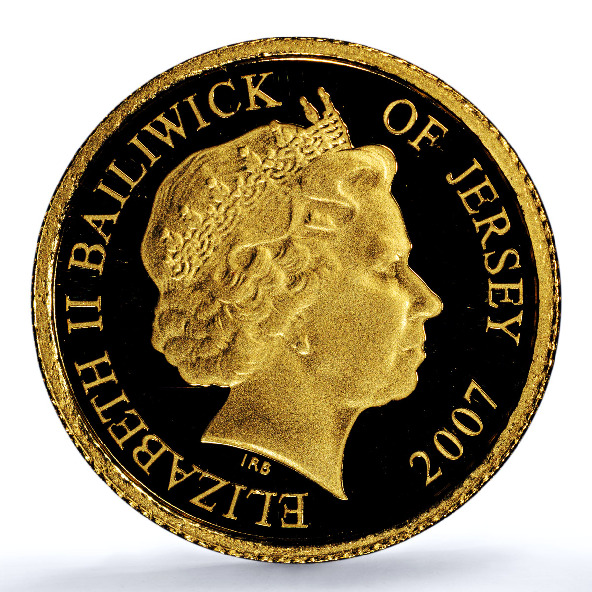 Jersey 1 pound Princess Diana Wales KM-173 Politics PR 69 PCGS gold coin 2007