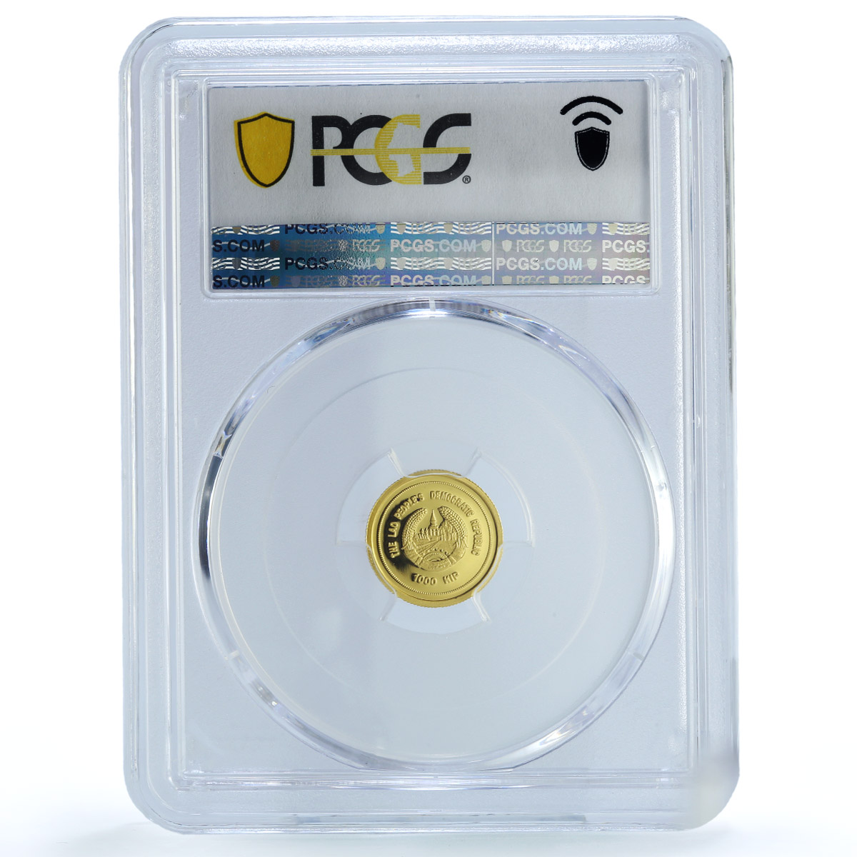 Laos 1000 kip Wat Phu KM-136 History Religion PR 70 PCGS gold coin 2005