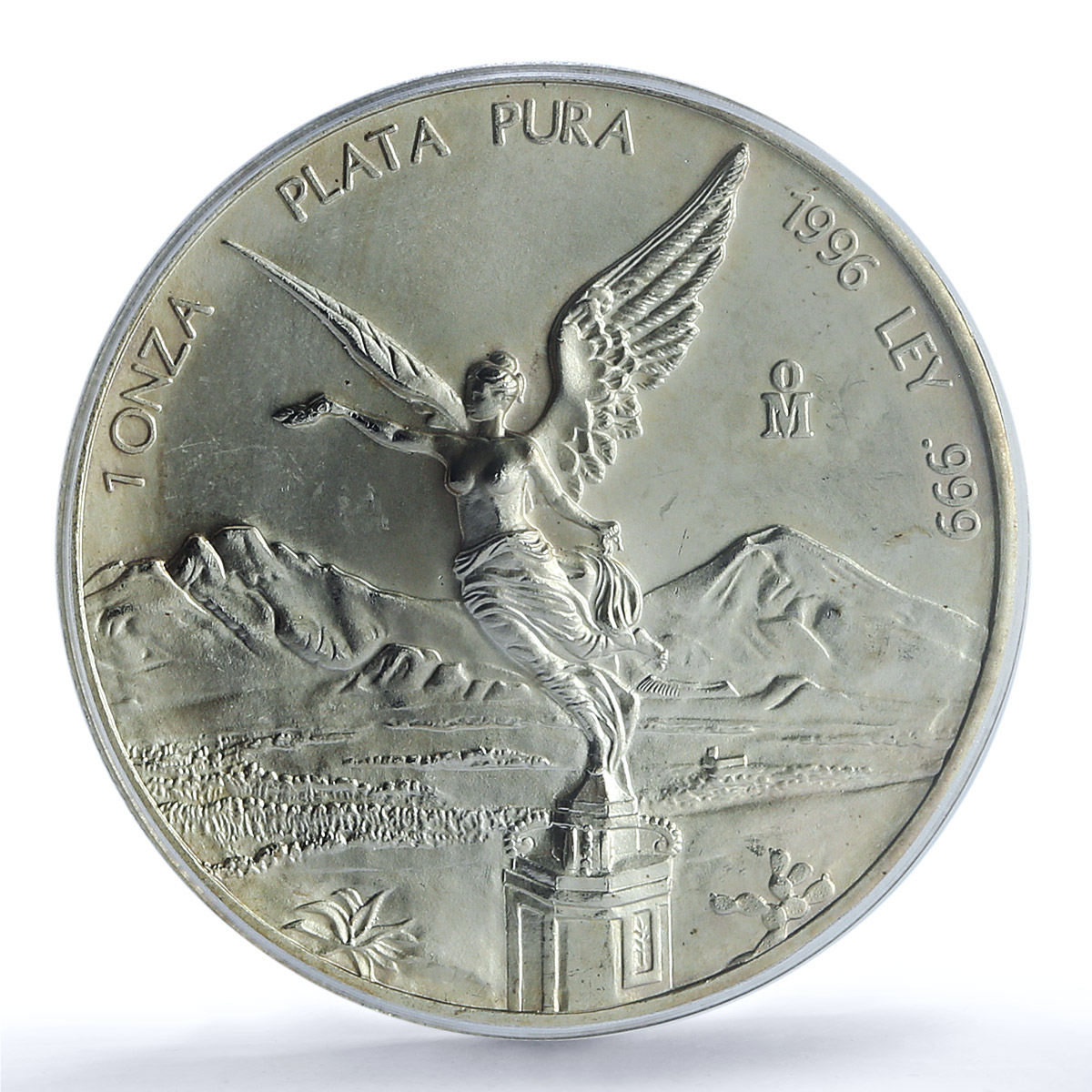 Mexico 1 onza Libertad Angel of Independence KM-613 MS 64 PCGS silver coin 1996