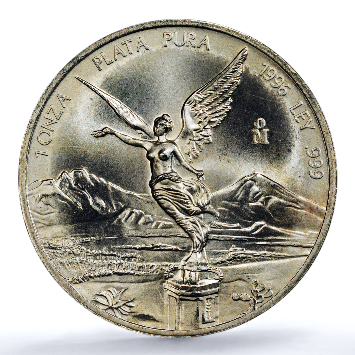 Mexico 1 onza Libertad Angel of Independence KM-613 MS 66 PCGS silver coin 1996