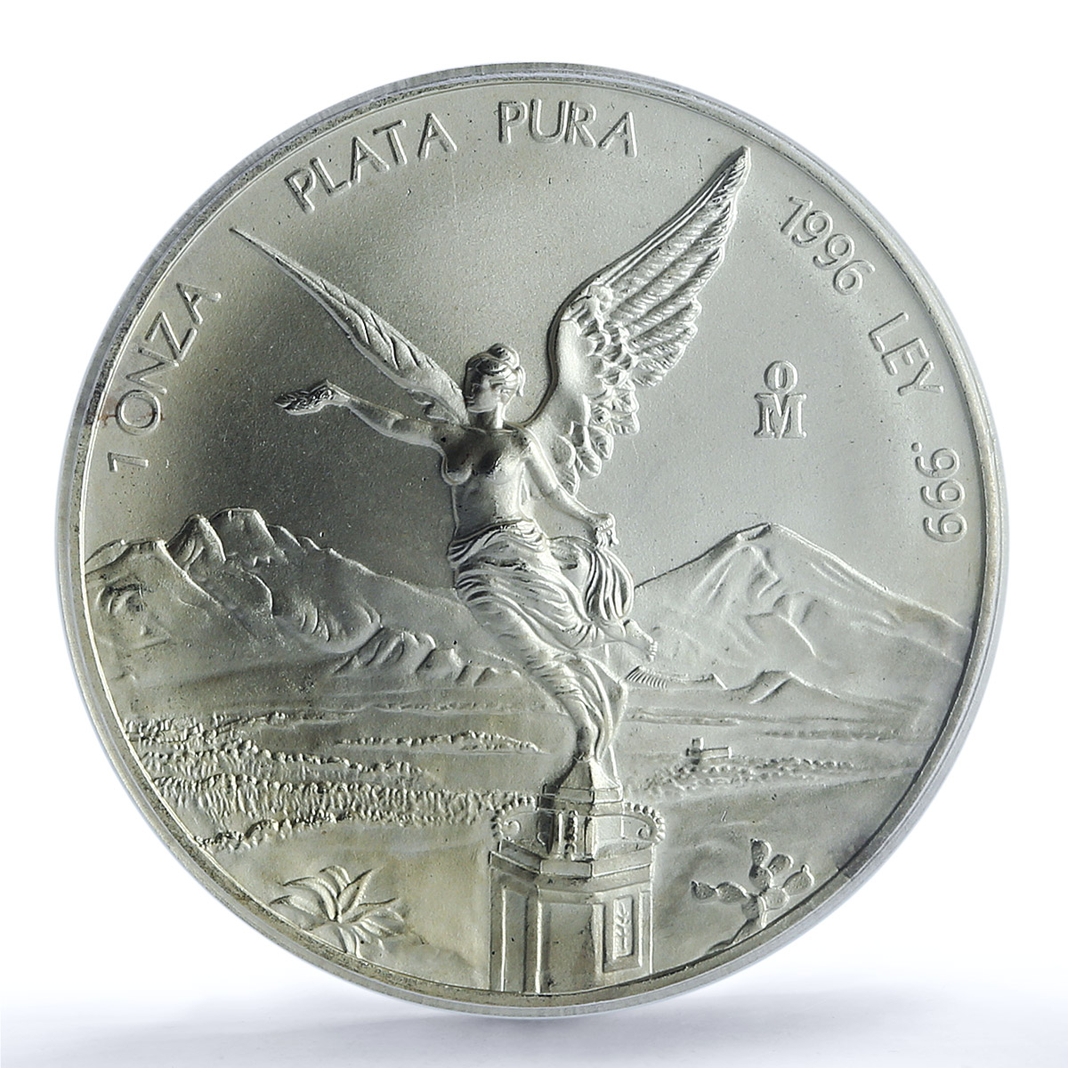 Mexico 1 onza Libertad Angel of Independence KM-613 MS 68 PCGS silver coin 1996