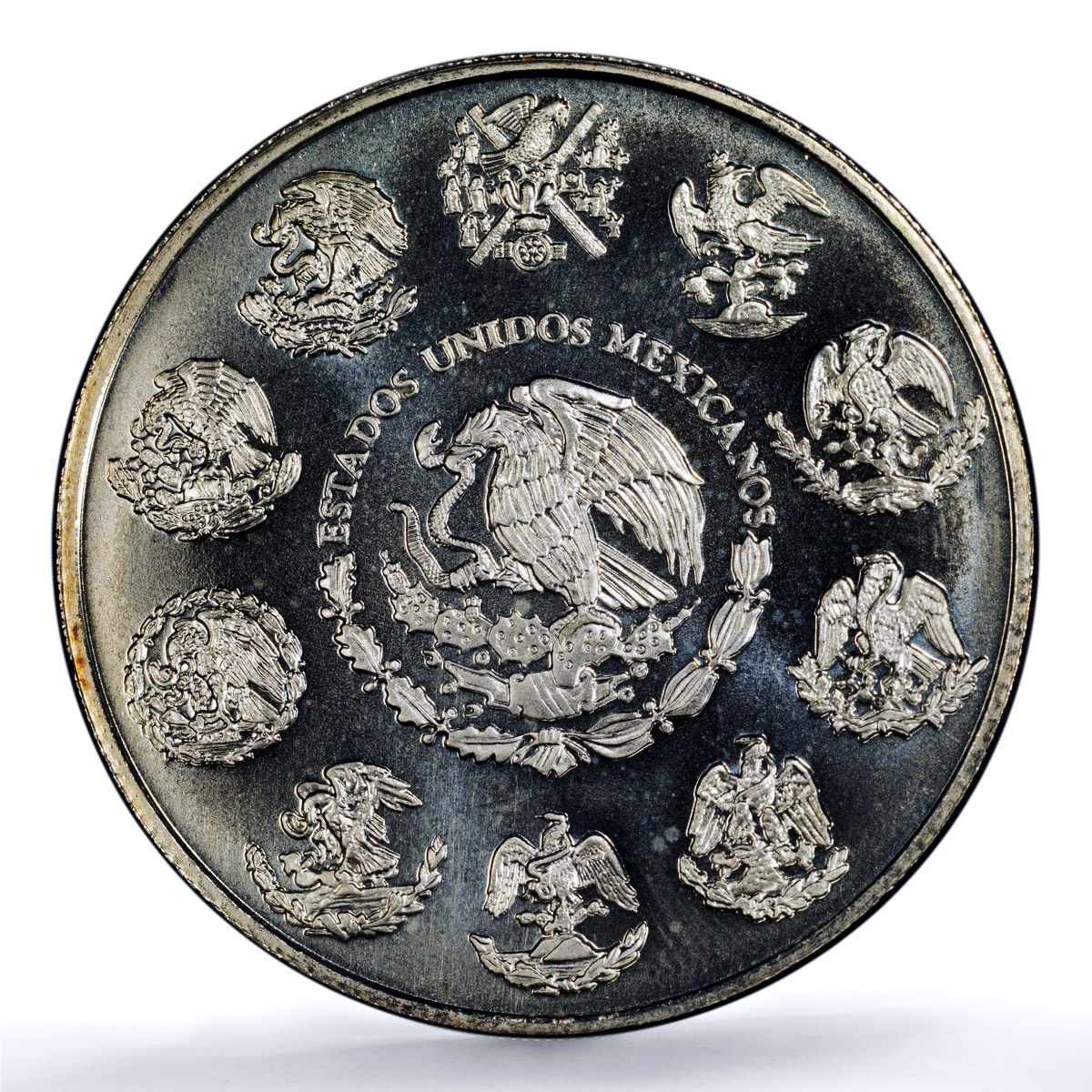 Mexico 1 onza Libertad Angel of Independence KM-639 MS 67 PCGS silver coin 2002